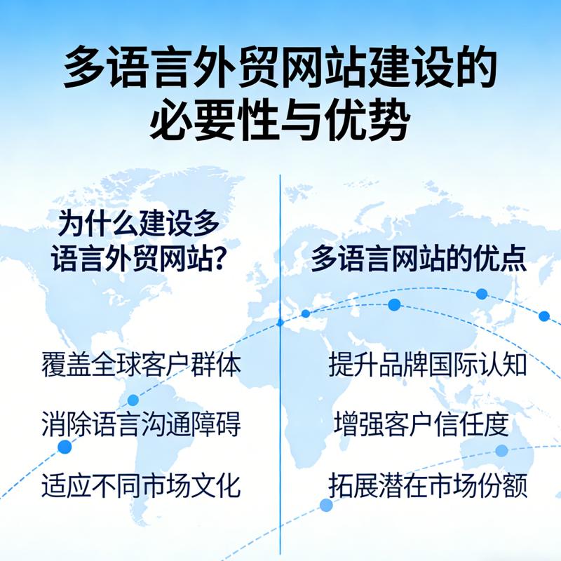 建设多语言外贸网站 多语言外贸网站优点 独立站推广 多语言网站建设 独立站建设